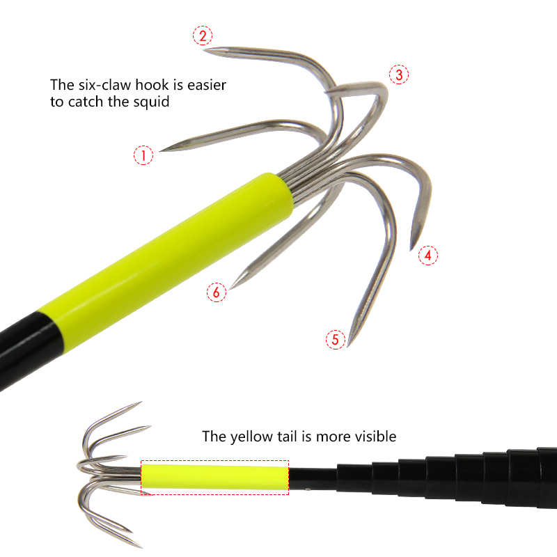 4/3M Telescopic Squid Gaff Anc - огляд і ціна Fishing Rod Telescopic