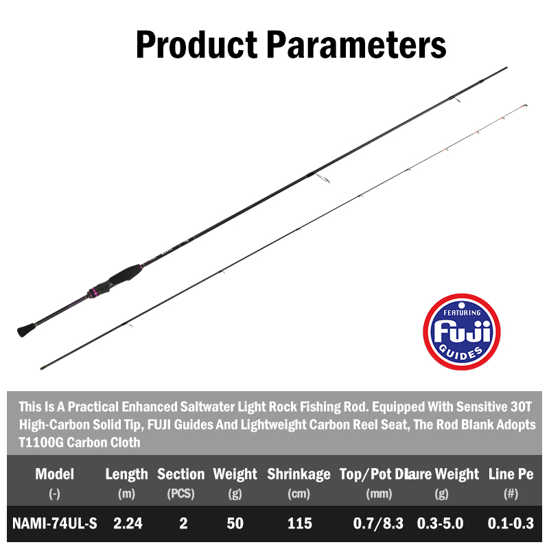 LEYDUN NAMI Ultralight Ajing R - огляд і ціна Fishing Rod Surf